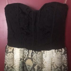 My Michelle  strapless High Lo Jr. Womens Dress